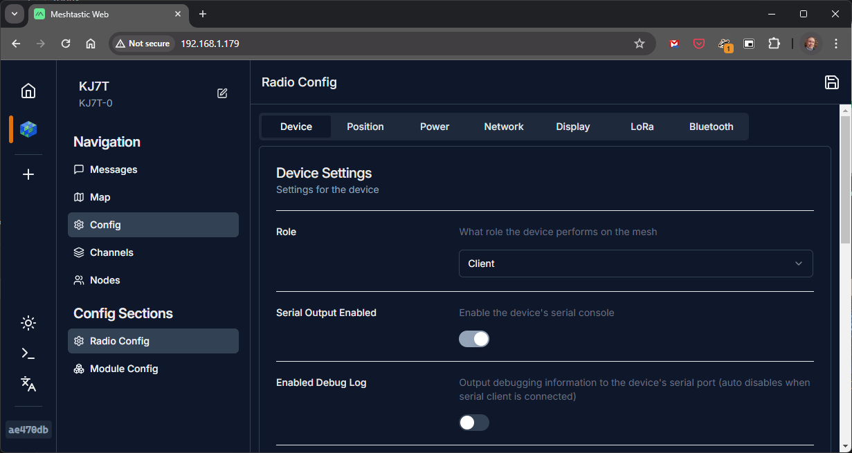 Node configuration over IP