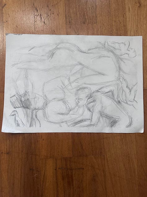Sketches from life drawing