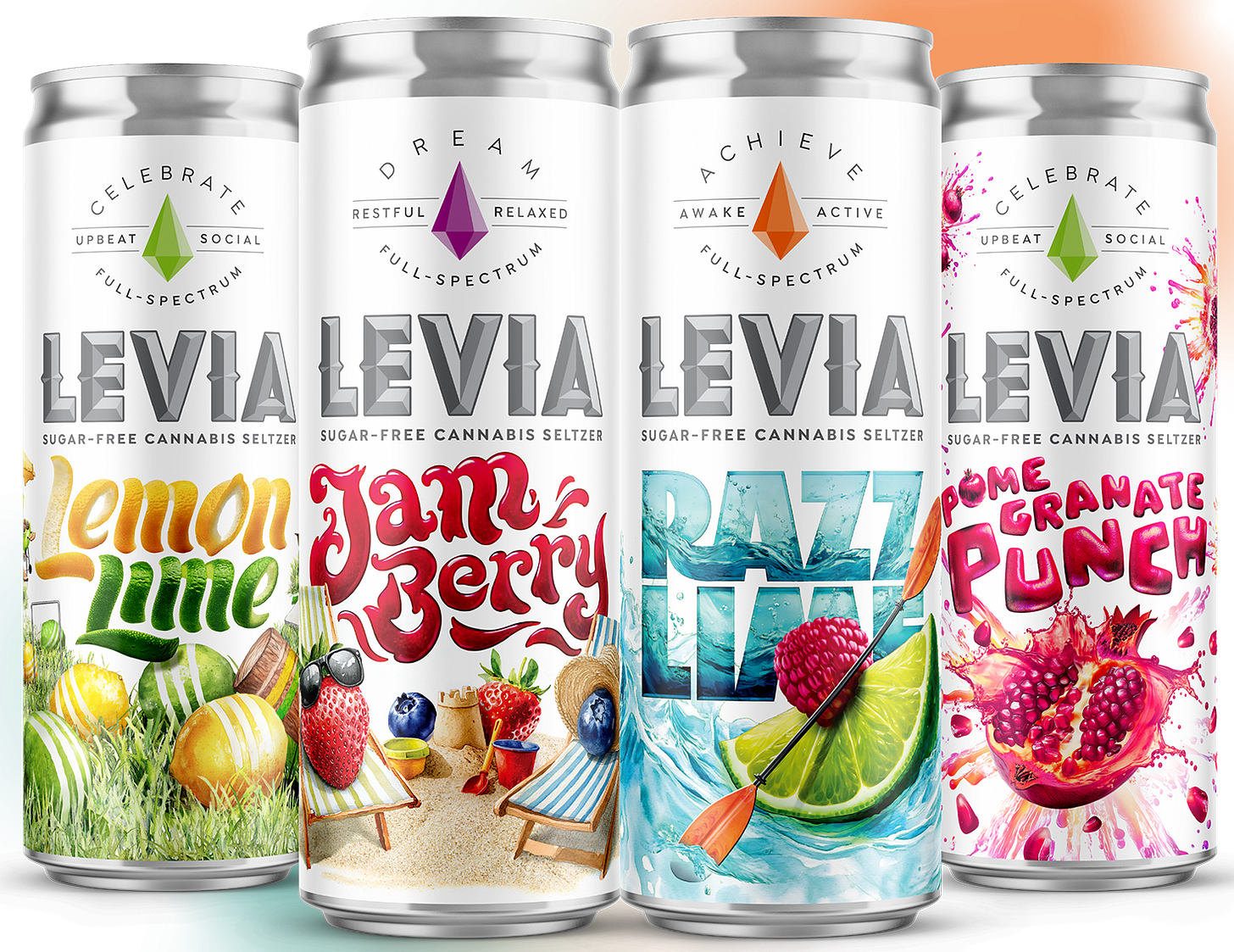 Levia seltzer hero shot Levia seltzer hero shot