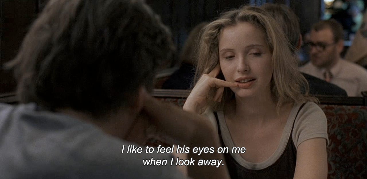 Anamorphosis and Isolate — — Before Sunrise (1995) “I like to feel his eyes ...