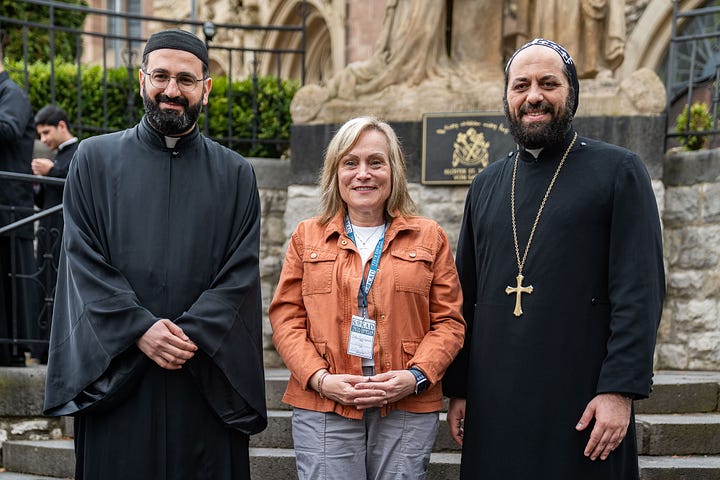 Elke with bishops and priests