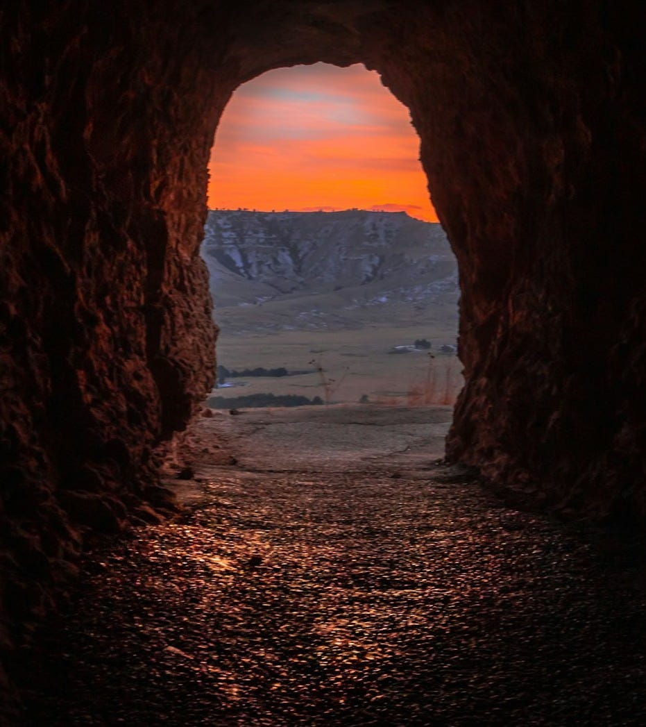 cave during golden hour cave during golden hour