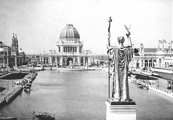 Looking West From Peristyle, Court of Honor and Grand Basin, 1893.jpg