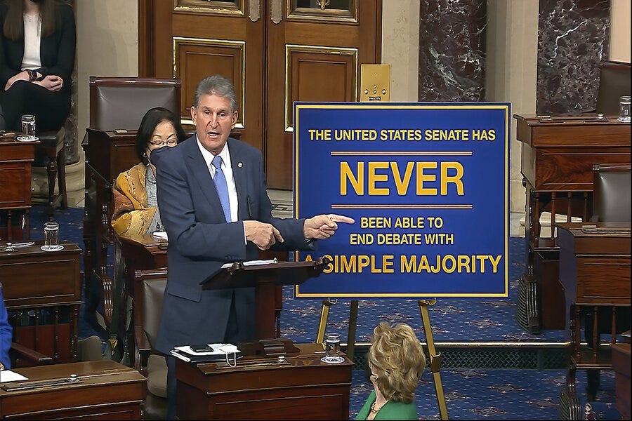 Senate filibuster lives on, halting Democrats' voting rights bill -  CSMonitor.com