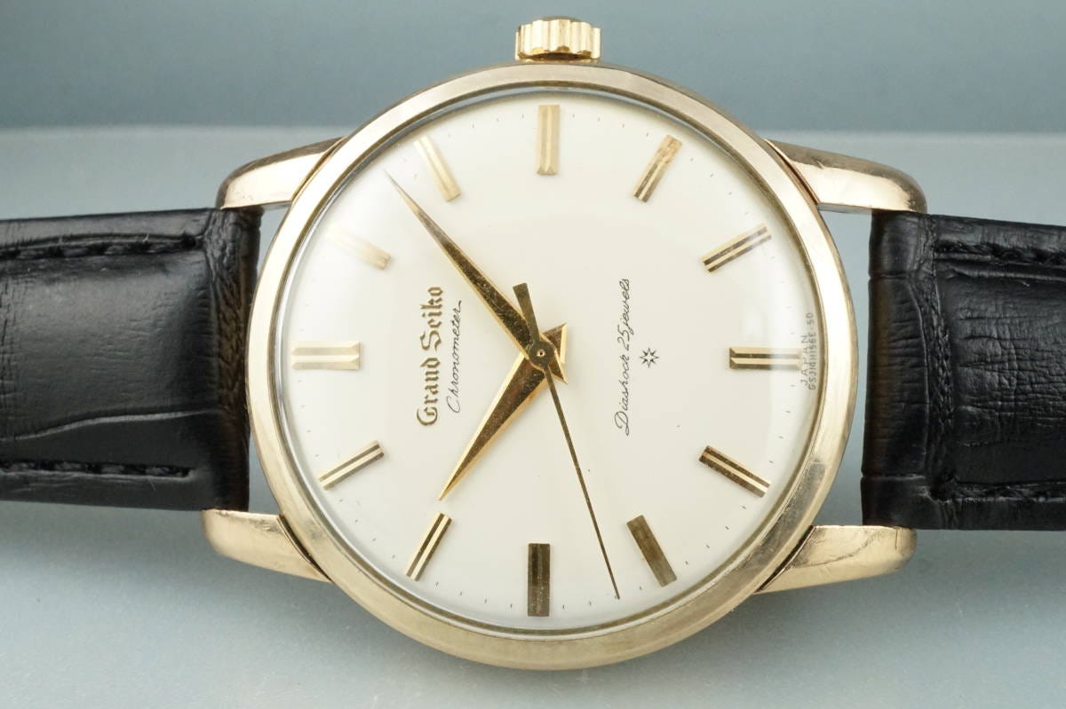 Grand Seiko First 3180 Chronometer Floating Logo 25 Stone Manual Winding GS Lion Medal SD Dial GRAND SEIKO 1st Antique