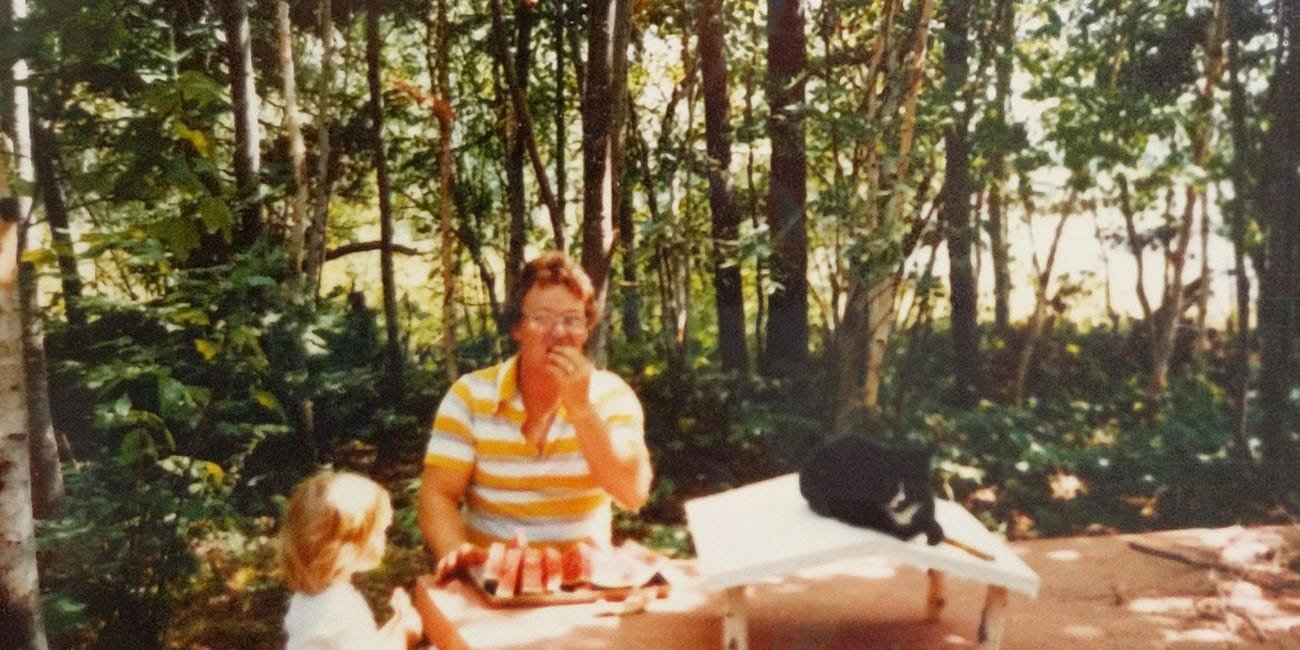 Just Me and Dad (and a Giant Watermelon)