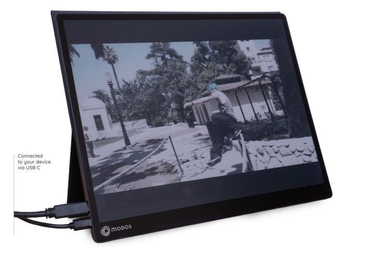 Modos Flow is a 13.3 inch E Ink monitor with a 60 Hz display, open source  firmware, touch & stylus support (crowdfunding) - Liliputing