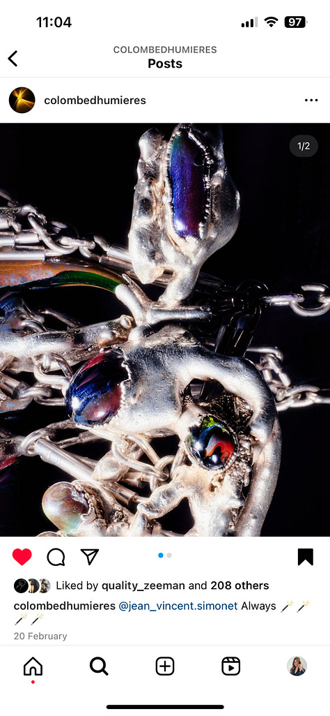 Colombe D’Humieres Molten melted jewellery trend