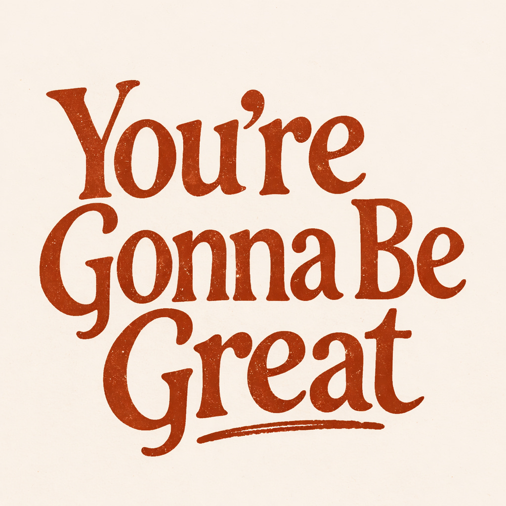 You're Gonna Be Great! 