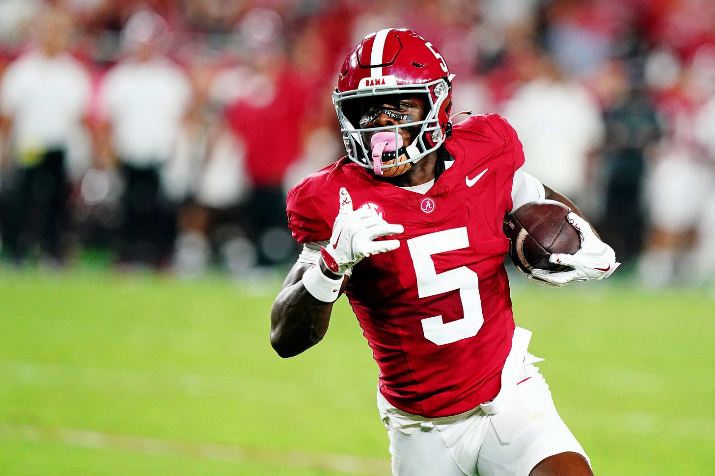 Alabama wide receiver Germie Bernard is a steadying presence that can navigate the Crimson Tide offense through troubled waters - A to Z Sports Alabama wide receiver Germie Bernard is a steadying presence that can navigate the Crimson Tide offense through troubled waters - A to Z Sports