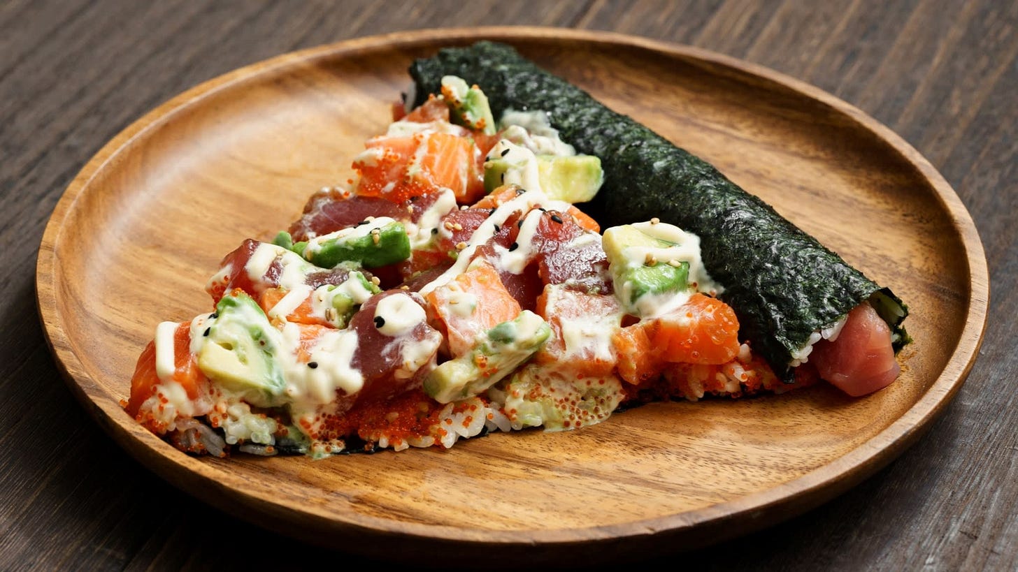 Sushi Pizza | Traditional Appetizer From Toronto, Canada