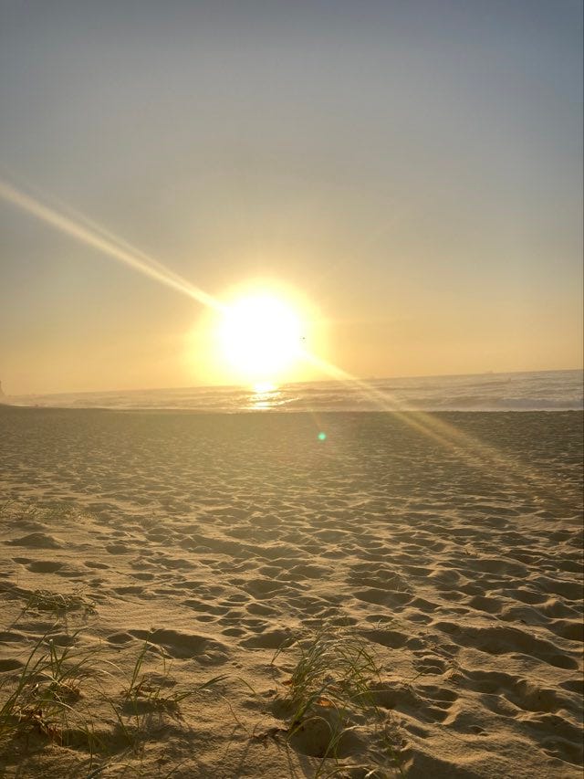 sand, beach, ocean, sunrise