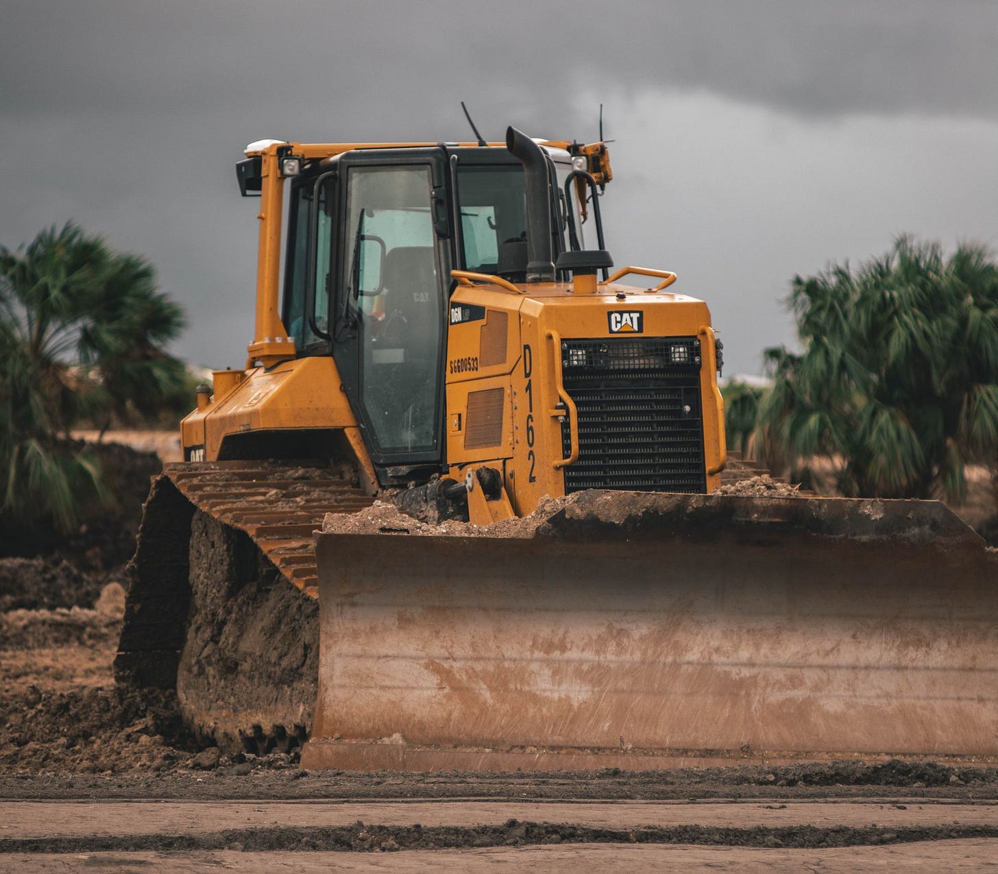 CAT bulldozer sitting still CAT bulldozer sitting still