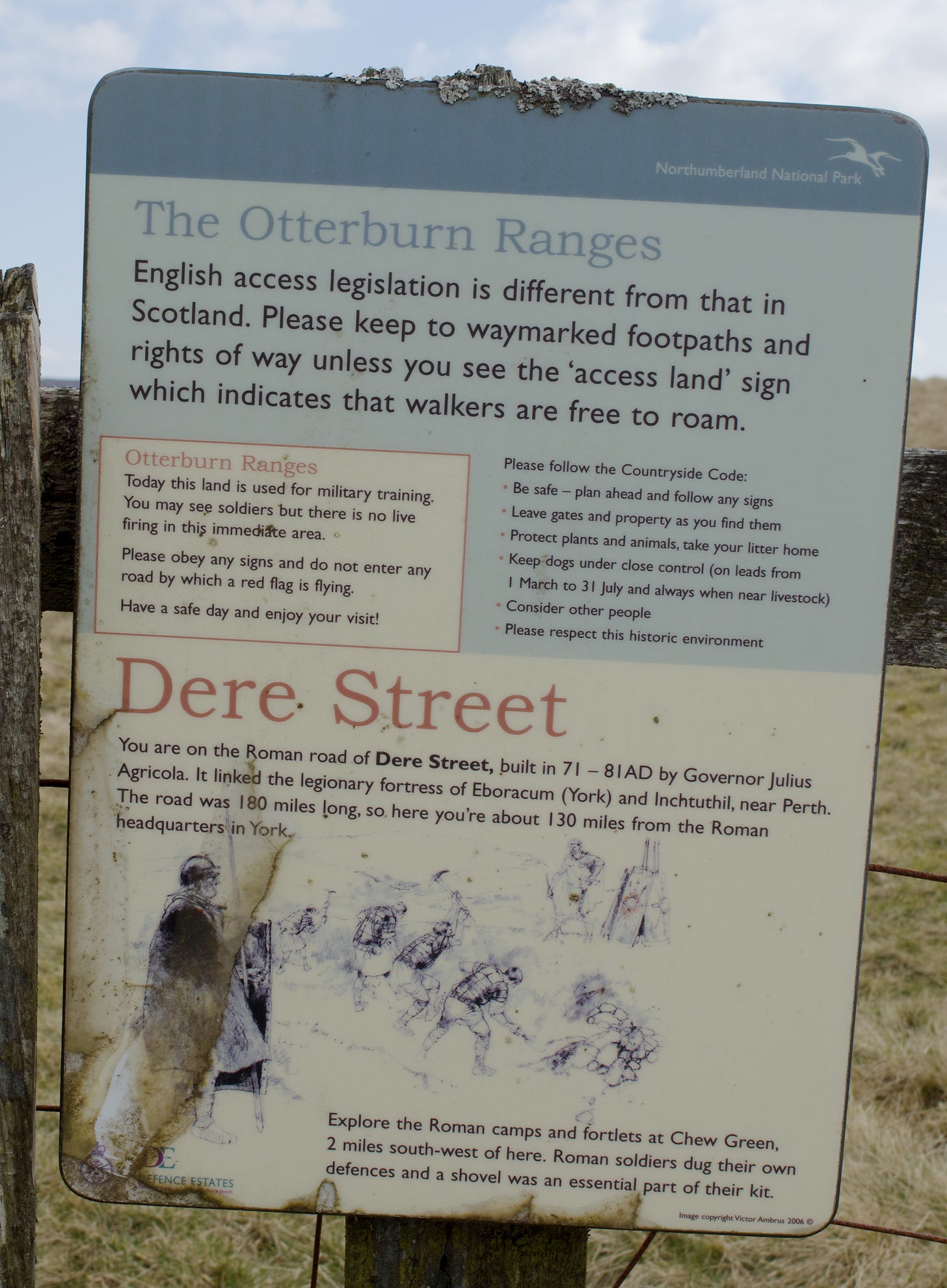 border access sign