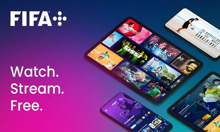 FIFA launches ad-funded live football streaming service FIFA+