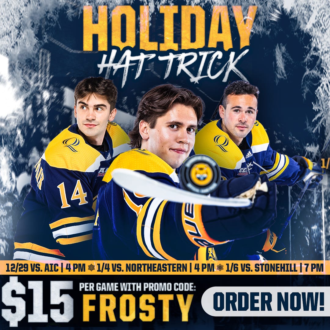 May be an image of 3 people, people playing hockey and text