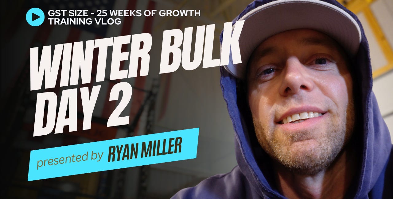 The Week in Training - Winter Bulk'n Begins