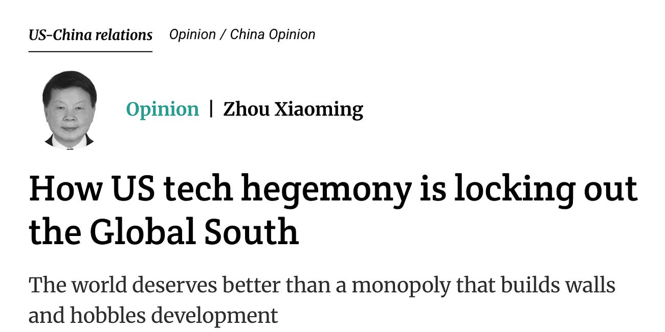 Zhou Xiaoming: How US tech hegemony is locking out the Global South