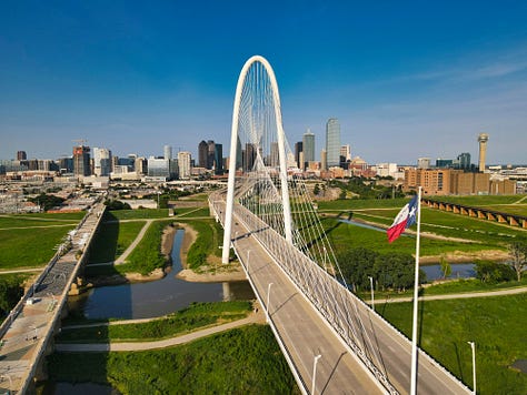 Plano is on the north end of Dallas