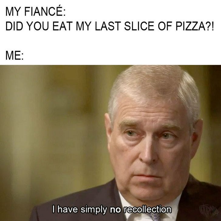 I made a Prince Andrew meme. - meme post - Imgur