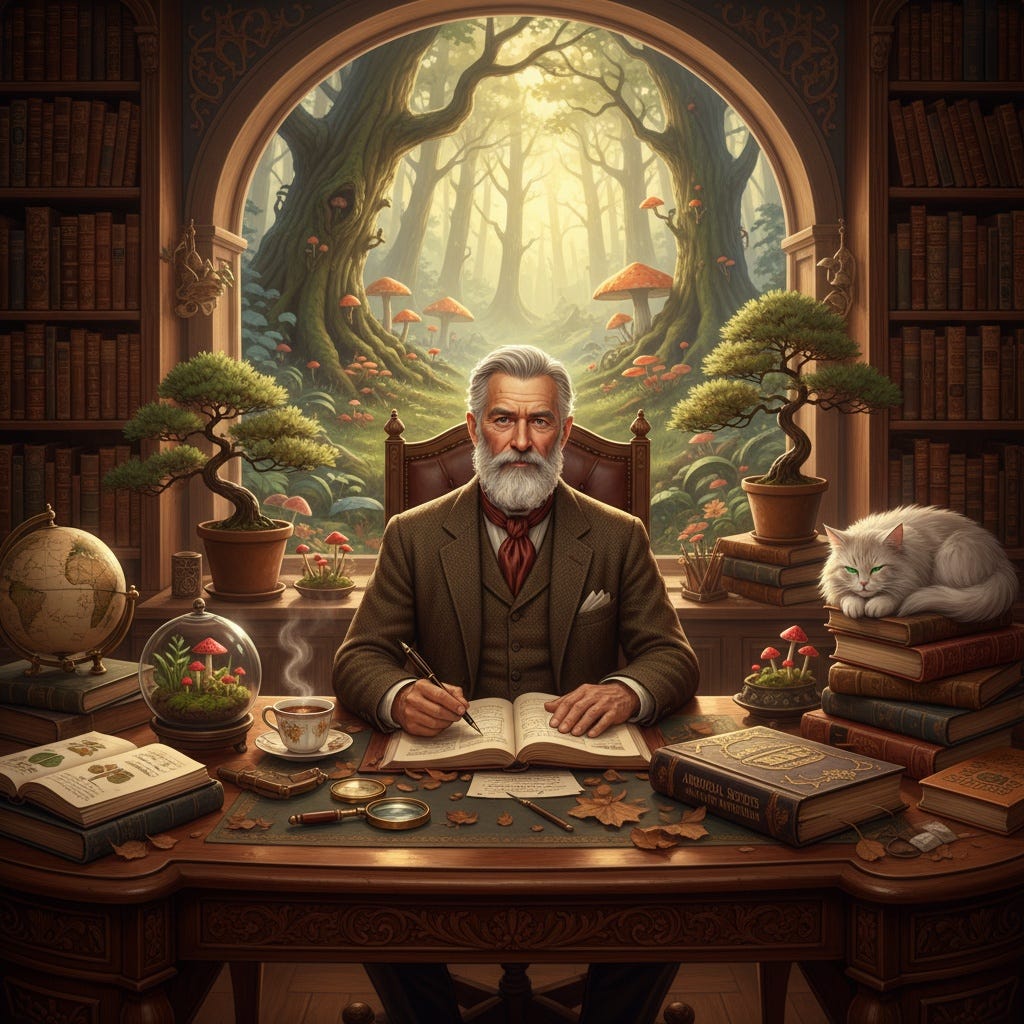 A person sitting at a desk with a book and cat lying on it

AI-generated content may be incorrect.