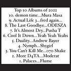 Top 10 Albums of 2022