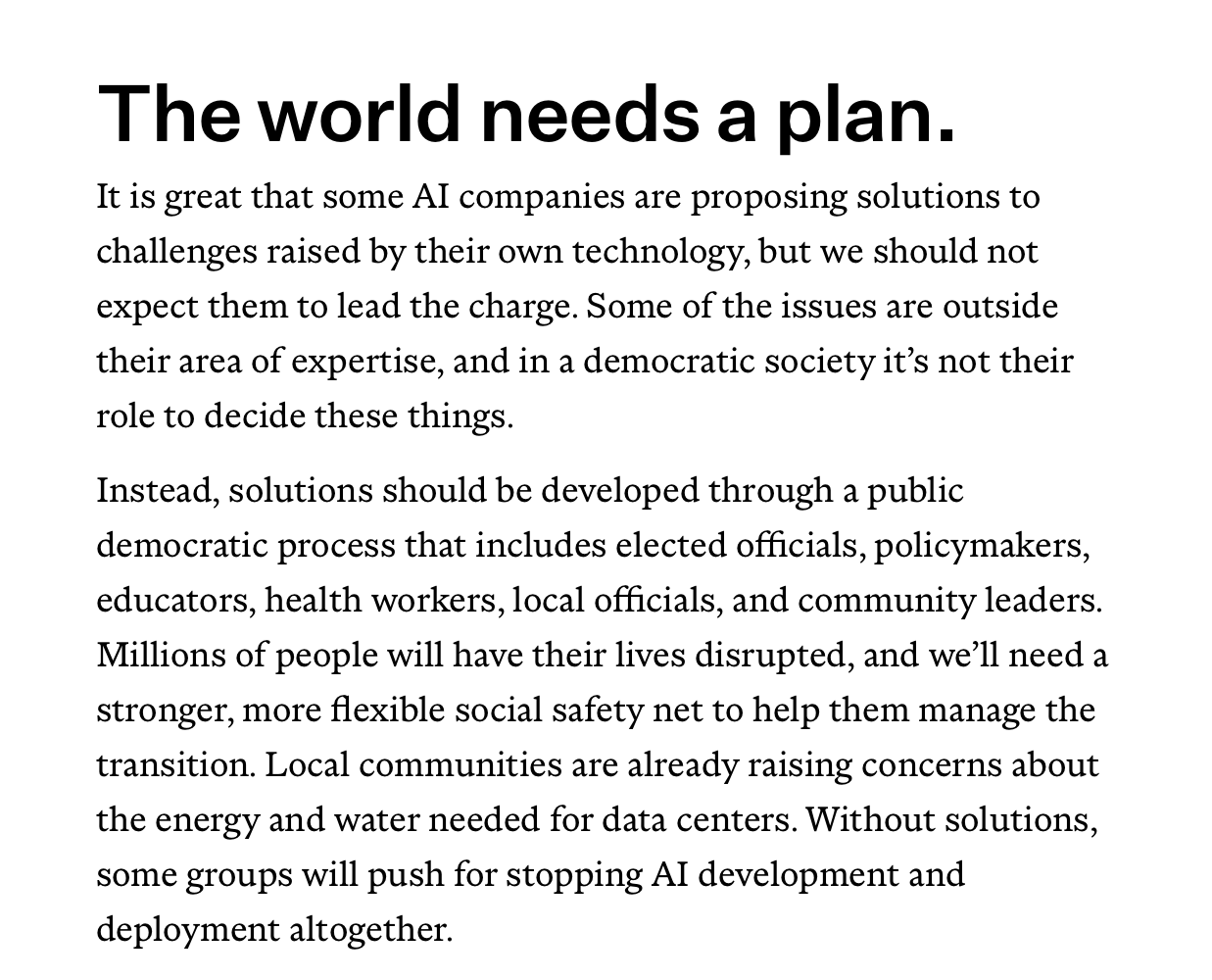 Excellent new Bill Gates essay on the urgency of having a coherent AI plan