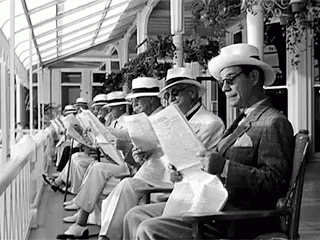 Some Like It Hot Reading Newspaper GIF - Some Like It Hot Reading Newspaper Listening GIFs