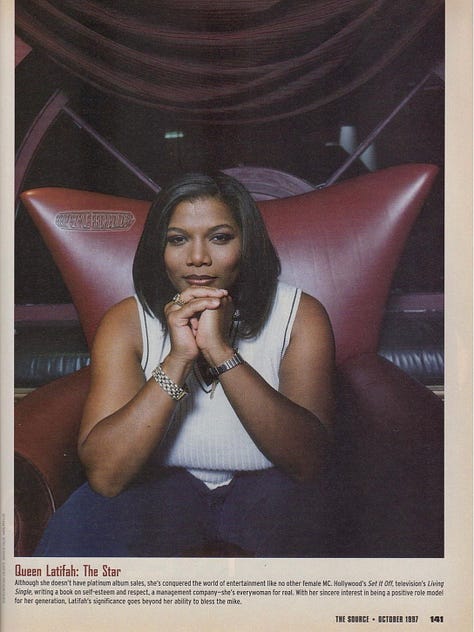 Scans from article "The Female MC Hall of Fame" from the October 1997 issue of The Source magazine. Scans by Rap Style Archeology