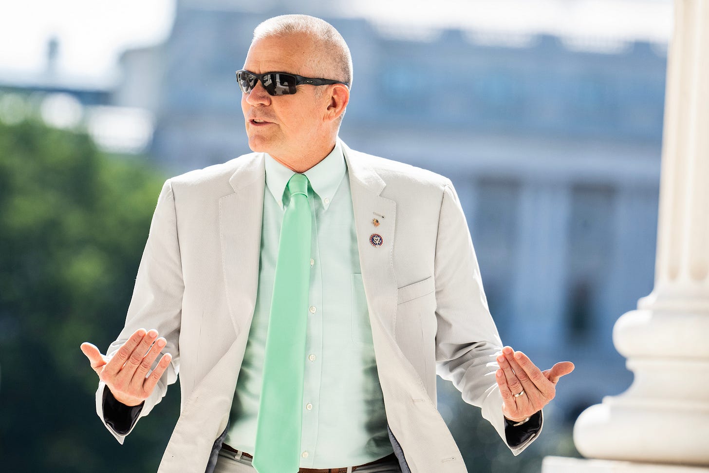 Montana Republican Rep. Matt Rosendale arrives at the U.S. Capitol on July 14. (Tom Williams/CQ Roll Call)