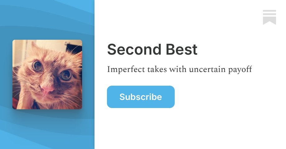 Second Best | Samuel Hammond | Substack