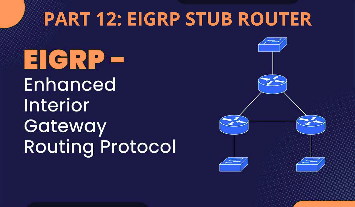 PART 12: EIGRP STUB - by Ethernet Labs and Karam Al Shukur
