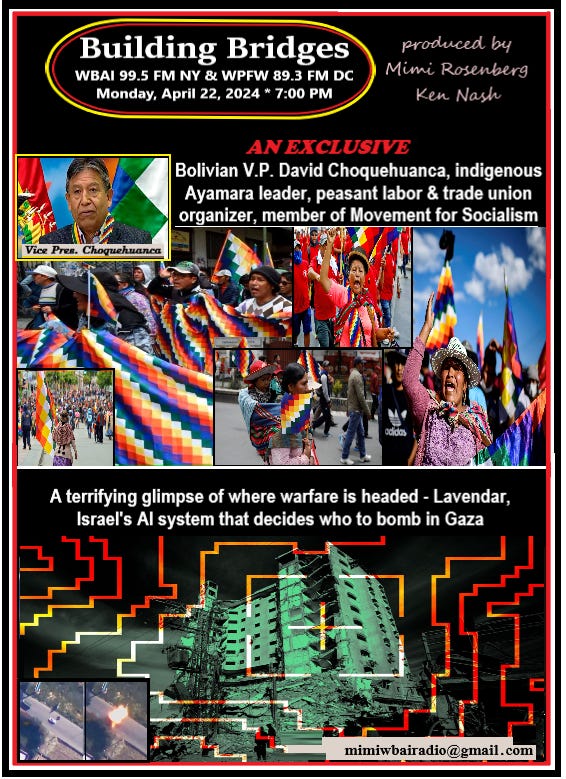 Building Bridges: AI Warfare in Gaza and Bolivian Indigenous Socialism