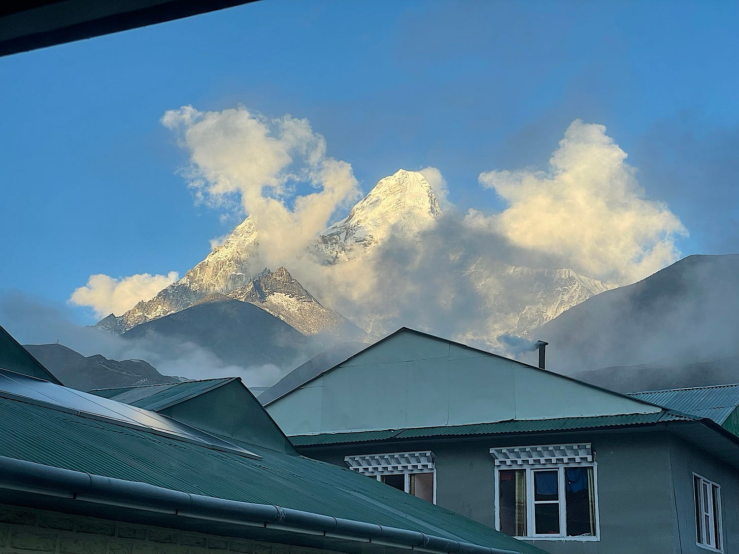 There was a great view of Ama Dablam from the dining room.