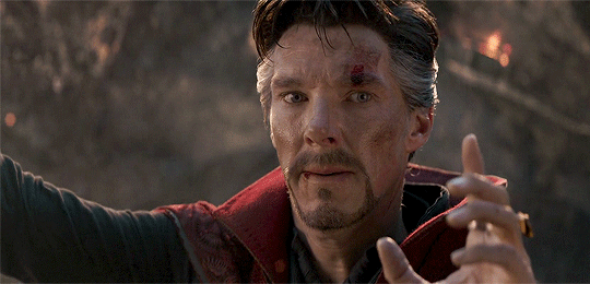 In Avengers: Endgame, Doctor Strange signals to Iron Man that the battle is  already "won" (one). Iron Man then goes and fights Thanos headfirst for no  reason and dies. What an idiot. :