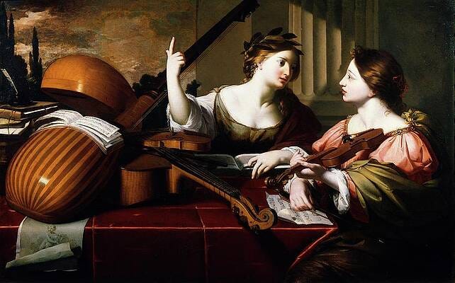 Famous Music Instrument Paintings Wall for Sale