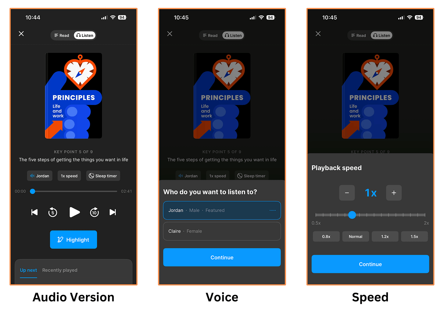 Headway’s audio version for their book summary of Principles Headway’s audio version for their book summary of Principles