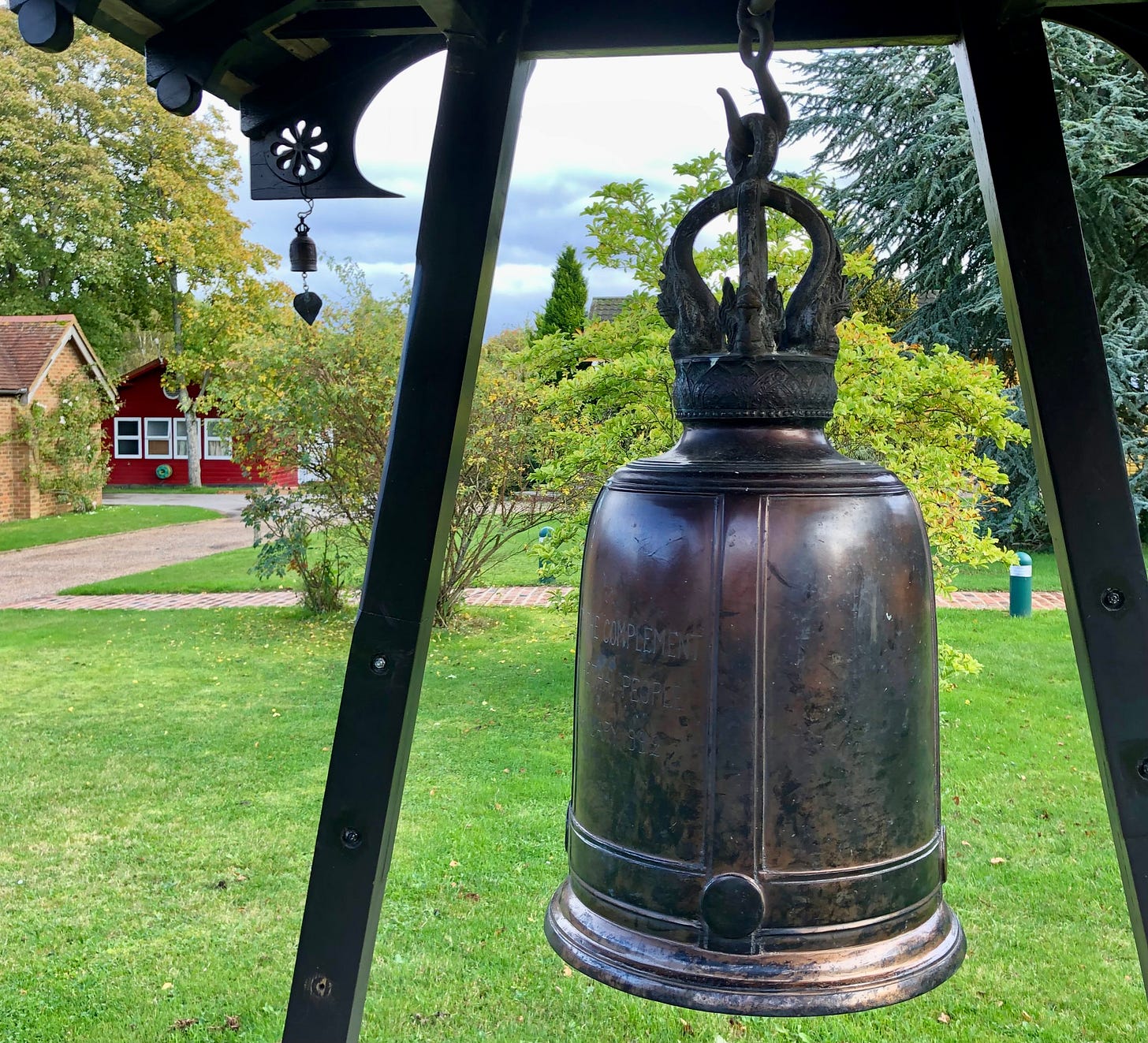 An image of the Bonshō are used to mark the passage of time and to call monks to liturgical services