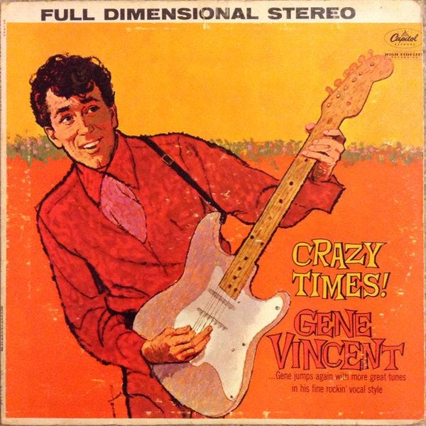 Gene Vincent ピクチャーレコード Review: Gene Vincent - Crazy Times! (1960)