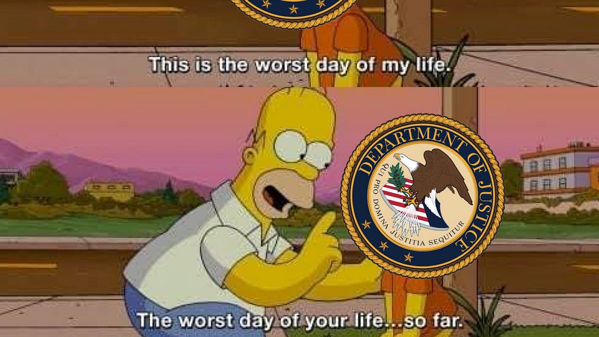 Thursday was the worst day for DOJ. So far.