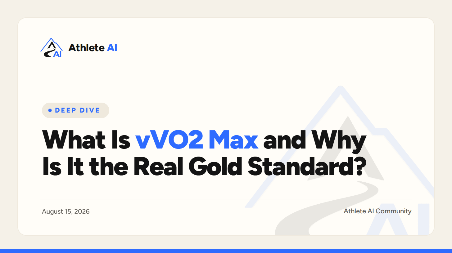 What Is vVO2 Max and Why Is It the Real Gold Standard?