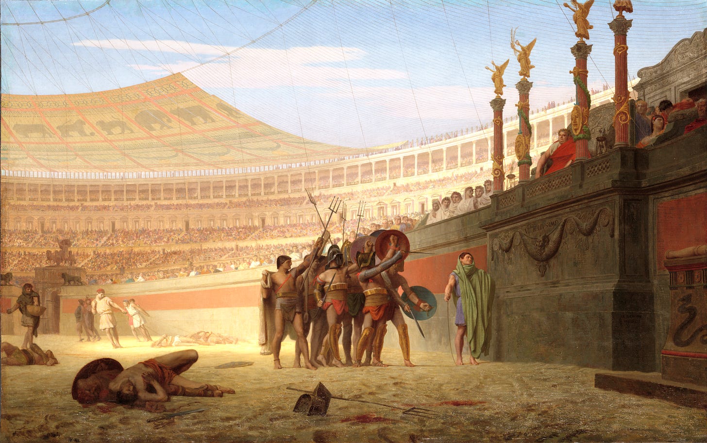 File:Ave Caesar Morituri te Salutant (Gérôme) 01.jpg - Wikimedia Commons