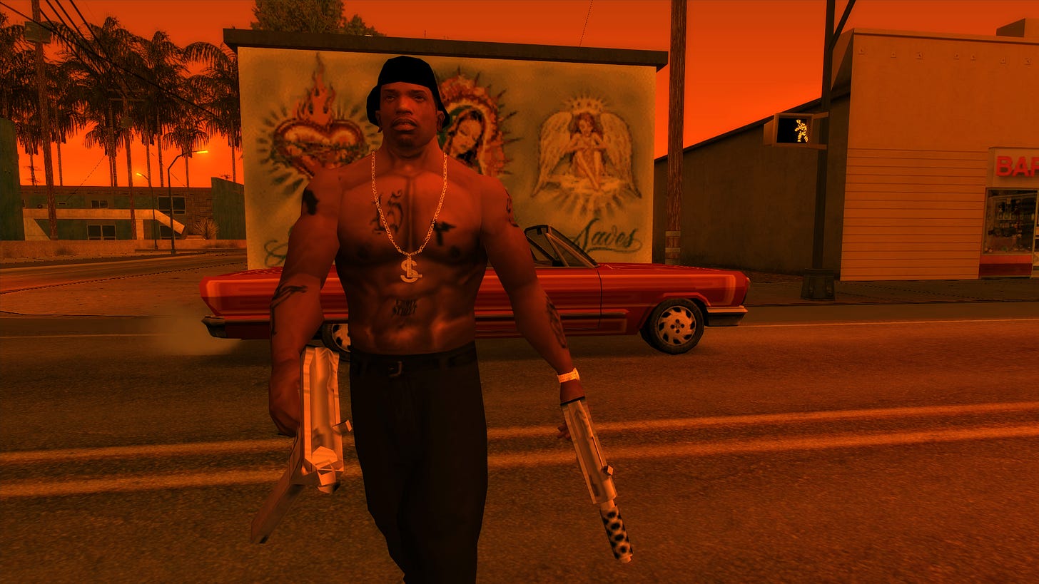 Just recreated another promo screenshot of SA... : r/GTA
