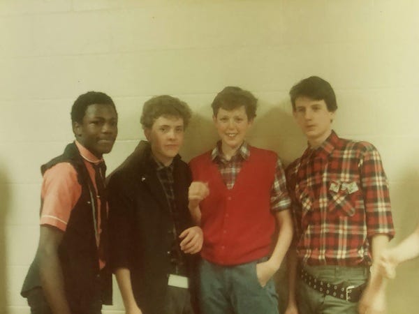 Author (2nd from left) and band about to decide once and for all Author (2nd from left) and band about to decide once and for all