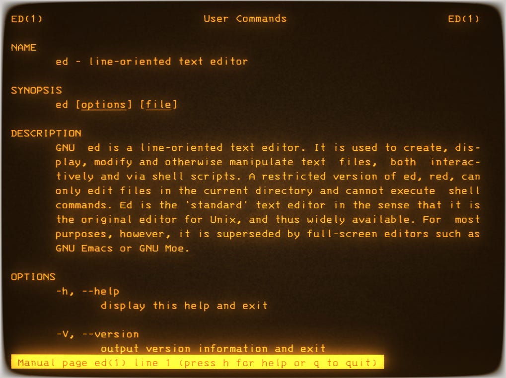 Vi Definition The True History of vi - by Bryan Lunduke