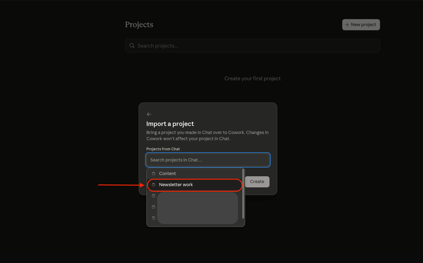 List of Claude Chat projects