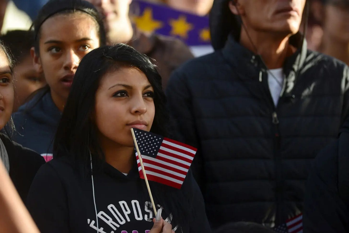 Latino leaders and immigration reform supporters gather at Farrand Field on the campus of the University of Colorado to launch "My Country, My Vote," a 12-month voter registration campaign to mobilize Colorado's Latino, immigrant and allied voters October 28, 2015. The rally was held ahead of a forum held by CNBC before the U.S. Republican presidential candidates debate in Boulder. REUTERS/Evan Semon