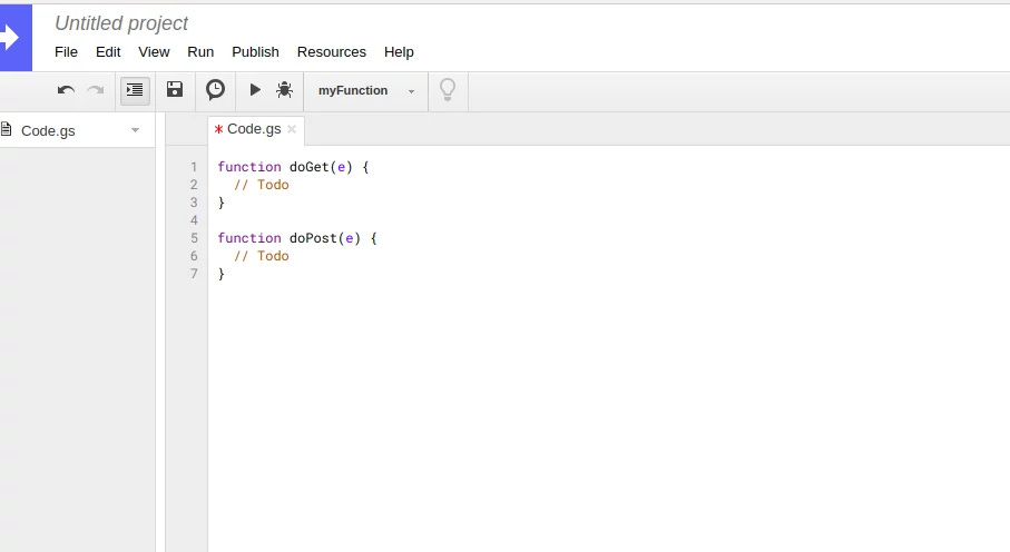 doPost and doGet functions created.