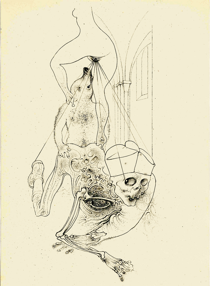 Hans Bellmer, Illustrations for Georges Bataille, Story of the Eye (1940)