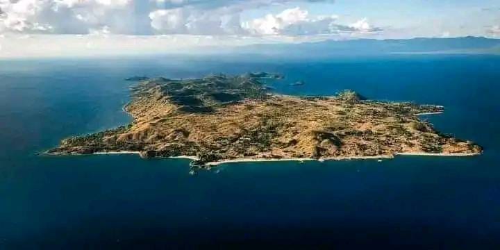 May be an image of crater and ocean May be an image of crater and ocean